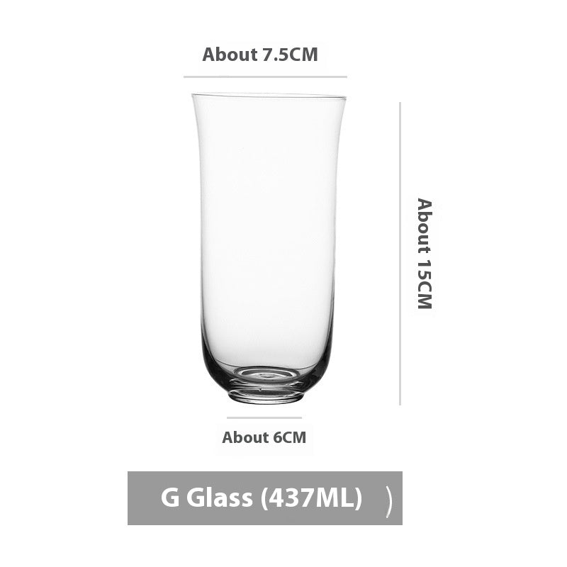 Simple Ins Style Handmade Crystal Glass Goblet - Multiple Variants