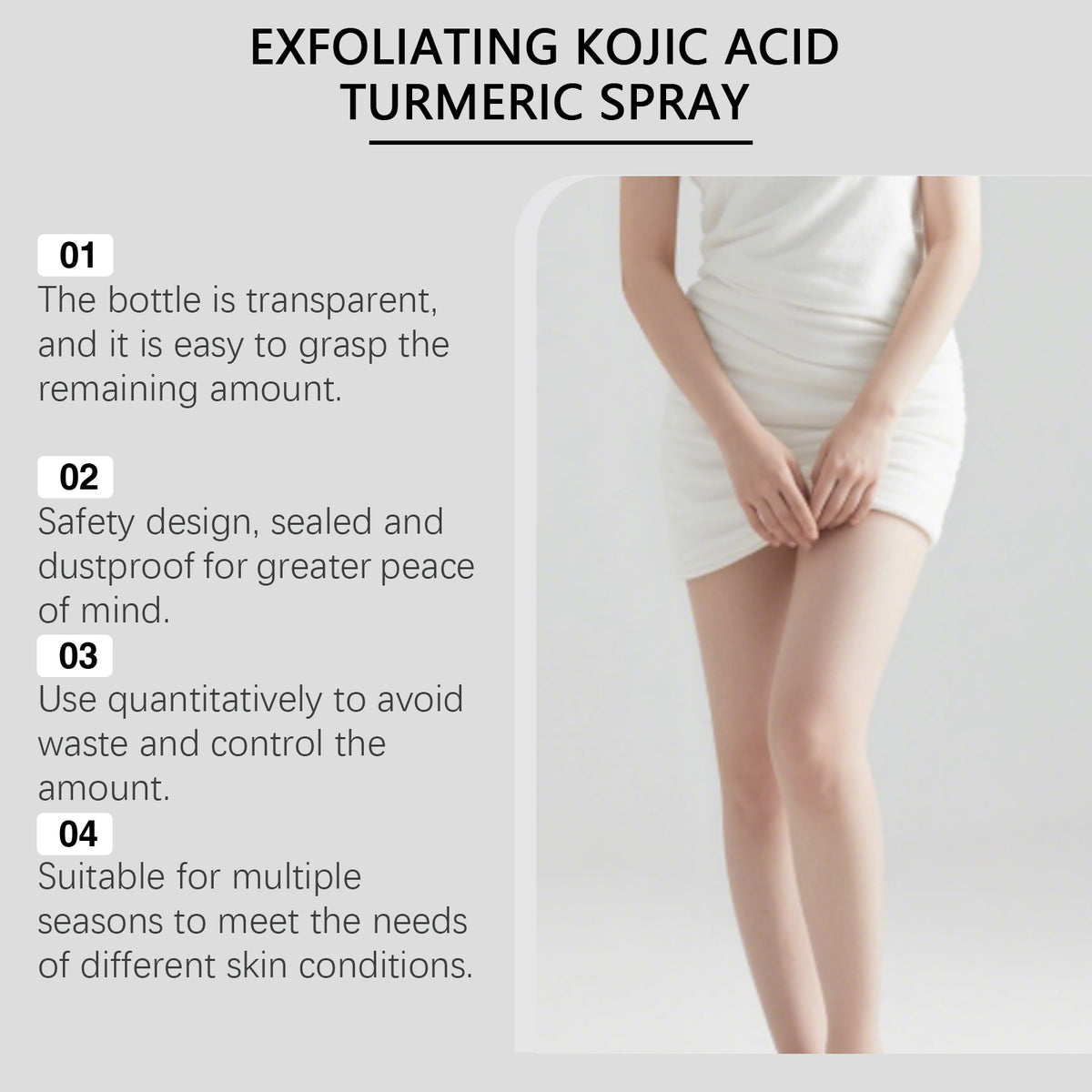Kojic Acid Turmeric Exfoliating Spray 100ml