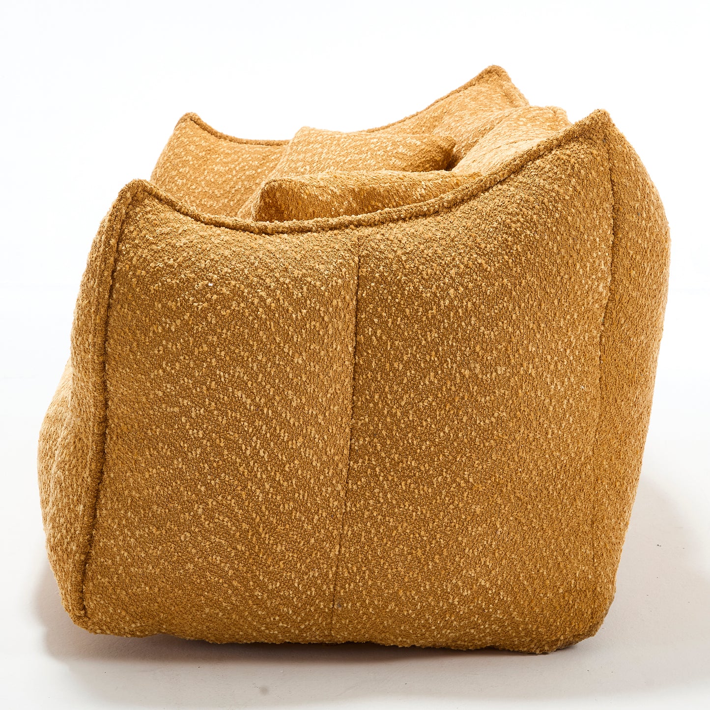 Yellow Beanbag Chair with Foam Core for Comfort & Relaxation