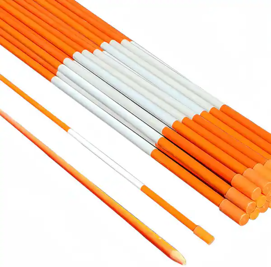 50 Pcs Orange Snow Markers for Garden & Snow Removal