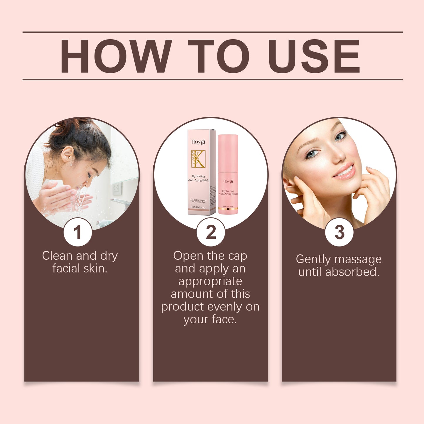 Anti-Wrinkle Firming Moisturizing Stick with Collagen & Niacinamide