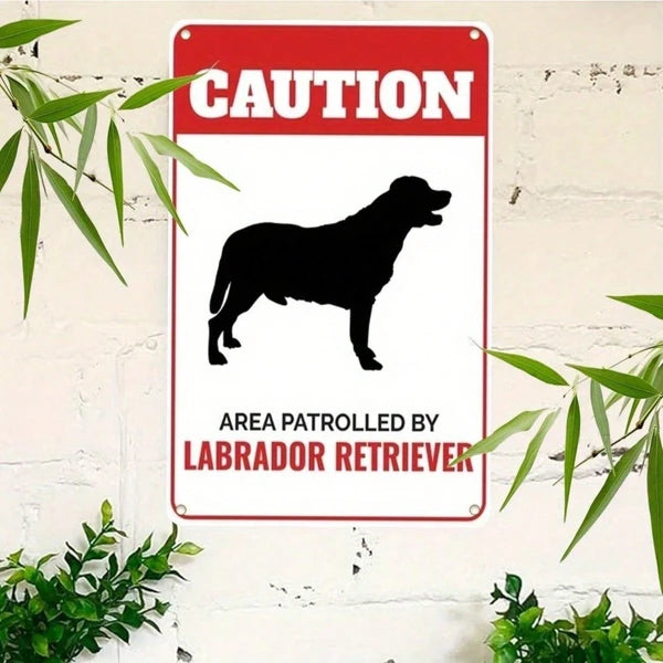 Vintage Labrador Retriever Metal Sign - Rustic Wall Art