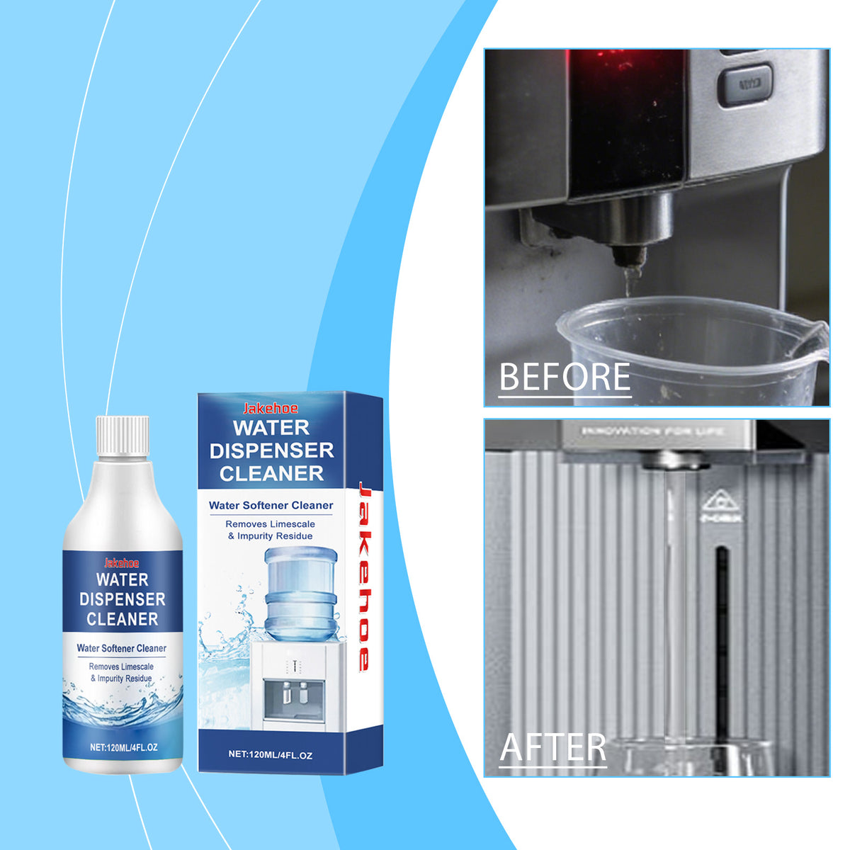 Water Dispenser Cleaner 120ml Box - Kitchen & Home Use
