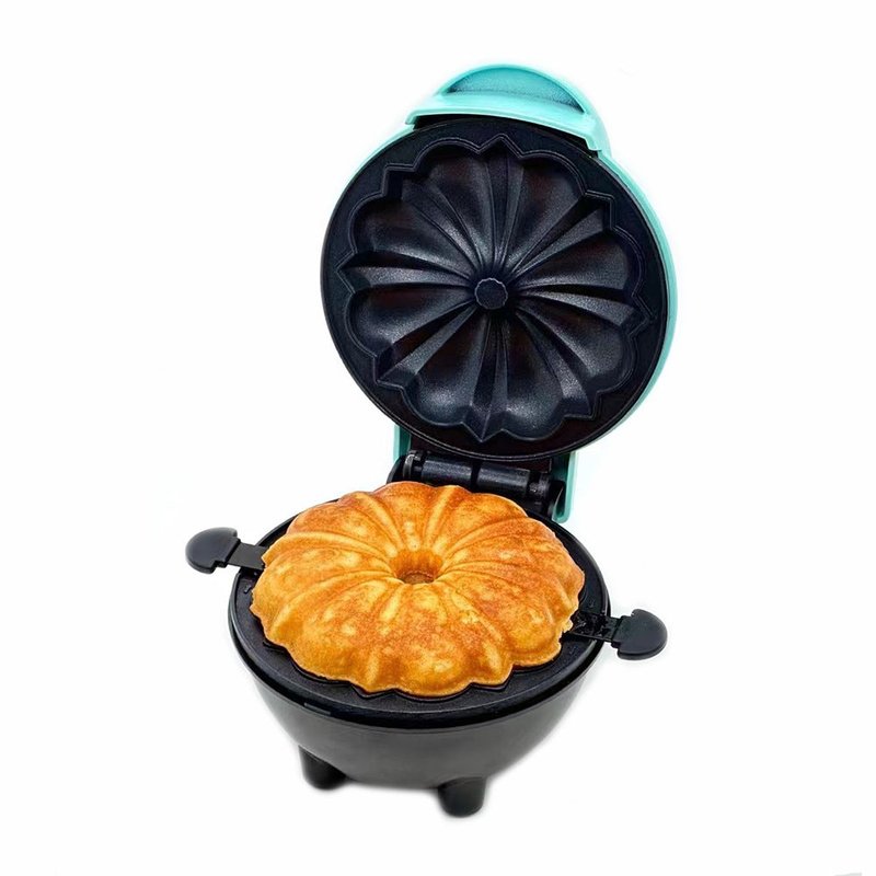 Mini Cake Maker, Portable Double-Sided Heating Electric Cupcake & Bundt Cake Maker