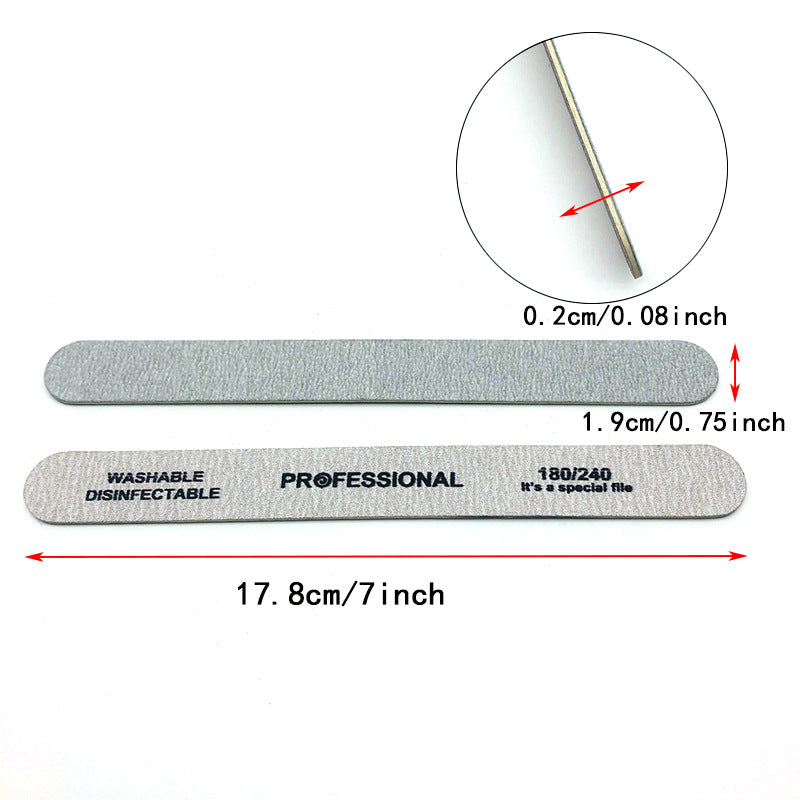 Nail File Sanding Strips - Double-Sided, 50-Pack