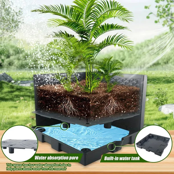 2-Pack 44.8" Self-Watering Tomato Planter with Trellis