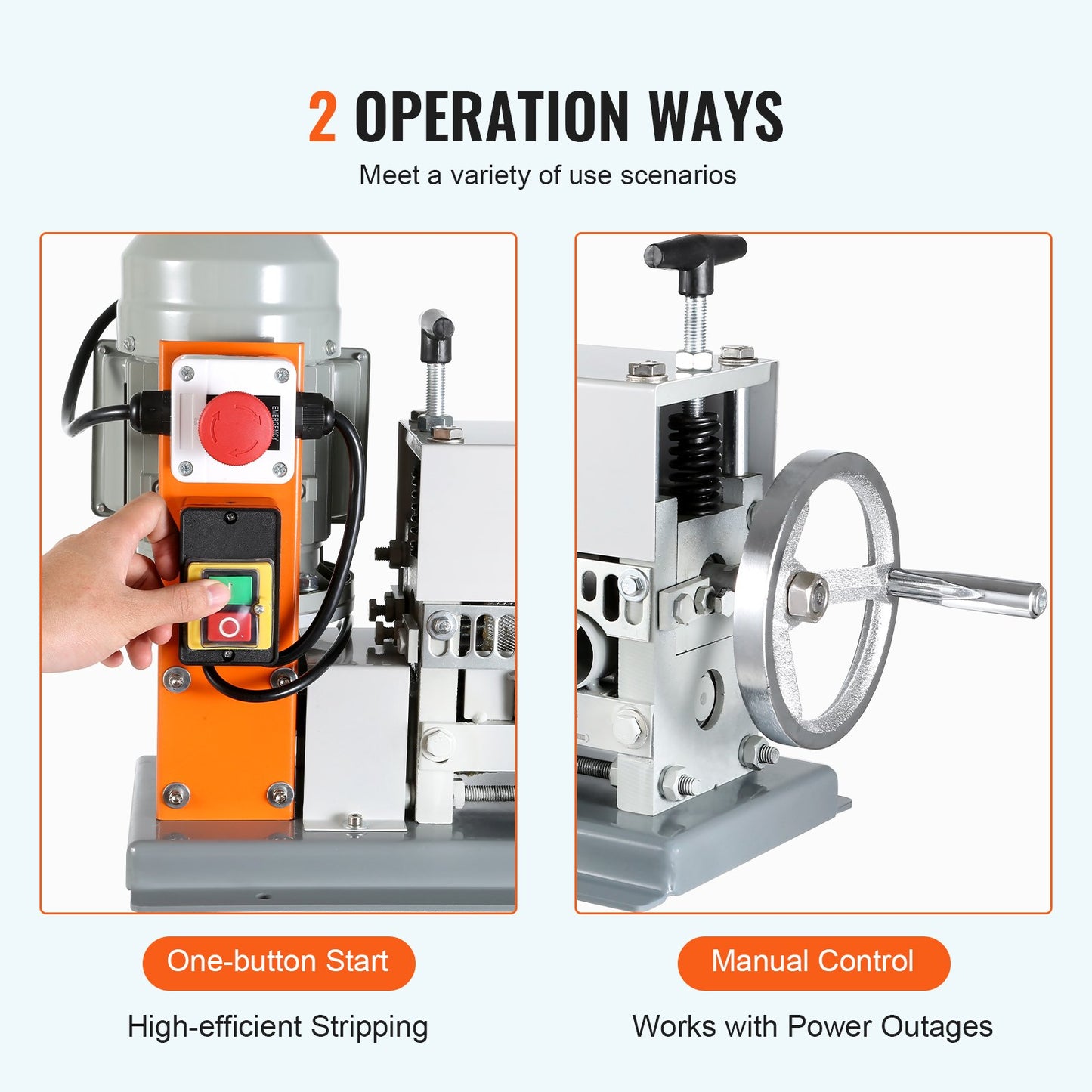 Electric Wire Stripping Machine 370W Fast Cable Peeler for Copper Recycling