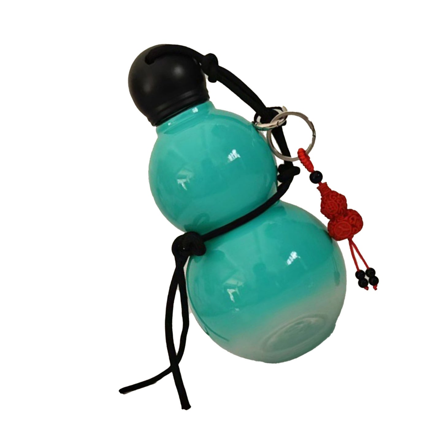 Gourd Style Insulated Water Bottle - 800ml Portable Light Blue