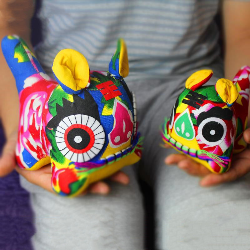 Handmade Cloth Tiger Chinese Style Folk Art Gift - Multiple Variants