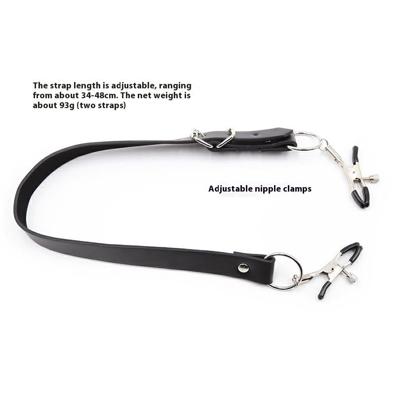 Nipple Clamp Points Clip - Adjustable BDSM Sexual Torture Device, Black
