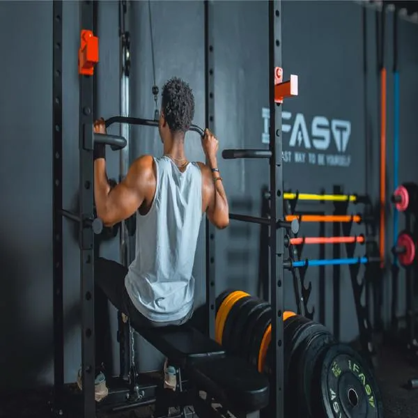 Multi-Functional Power Cage and Adjustable Pull-Up Squat Rack