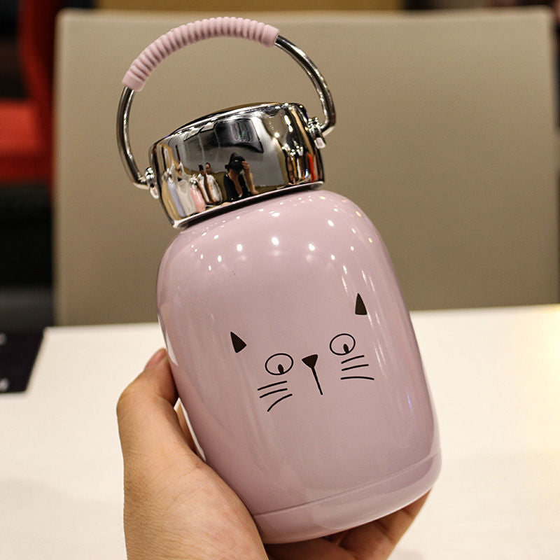304 Stainless Steel Vacuum Cup with Heat Preservation 230ml - Multiple Colors