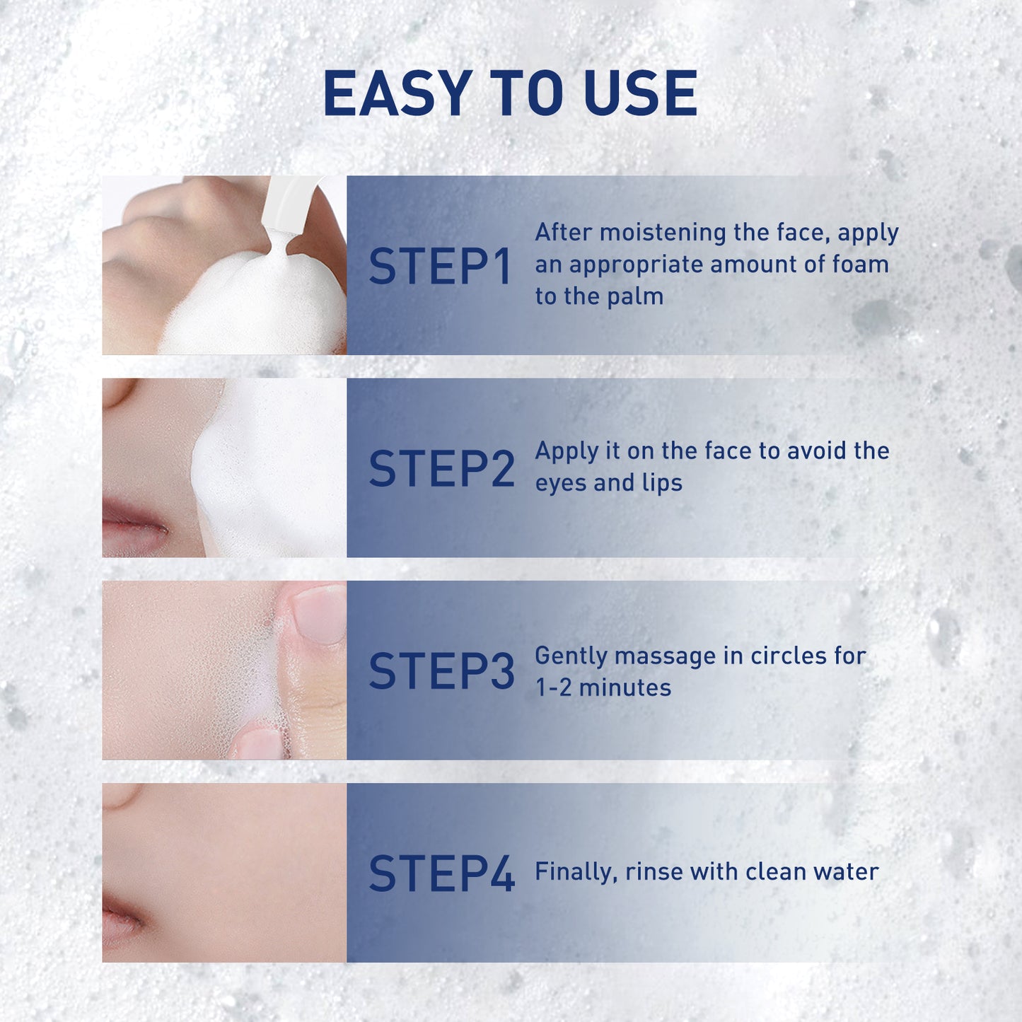Exfoliating Facial Mousse - Deep Pore Cleansing & Oil Control Foam