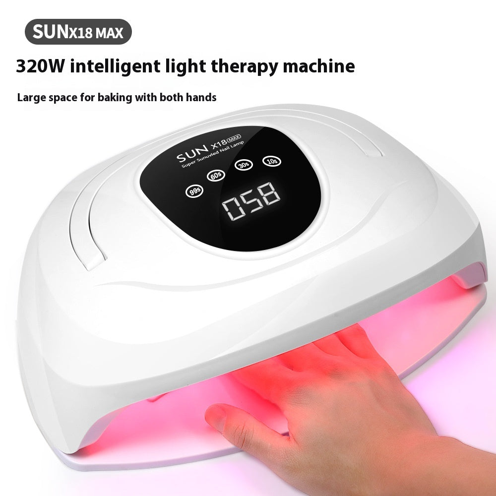High Power 320W Nail Heating Lamp for Gel & UV Nail Art - Red Light