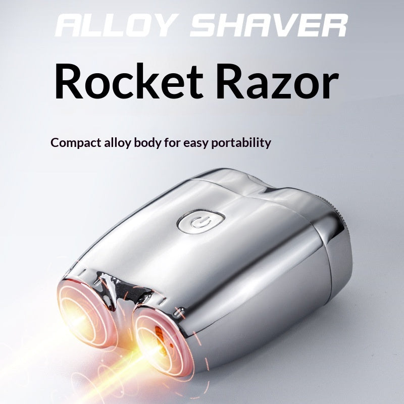 Portable Electric Shaver with Floating Double Head