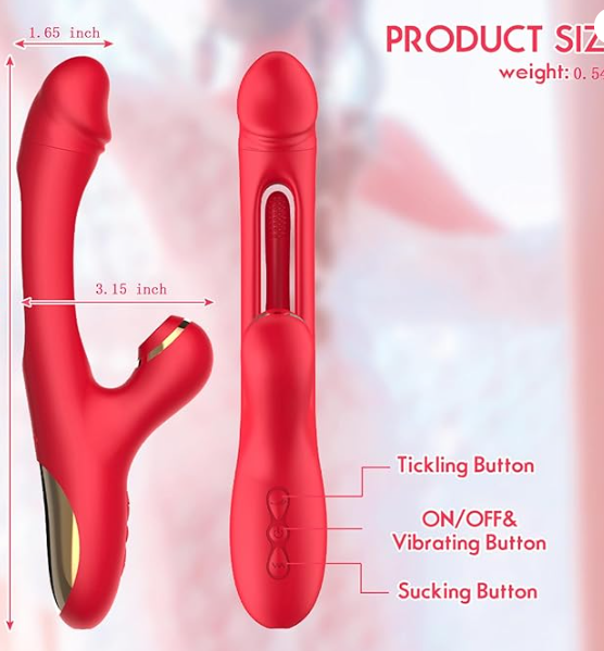 3-in-1 Rabbit Vibrator for Women - G-Spot & Clitoral Stimulation