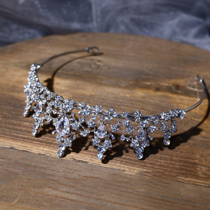 Children's Rhinestone Crown Tiara - Adjustable Zircon