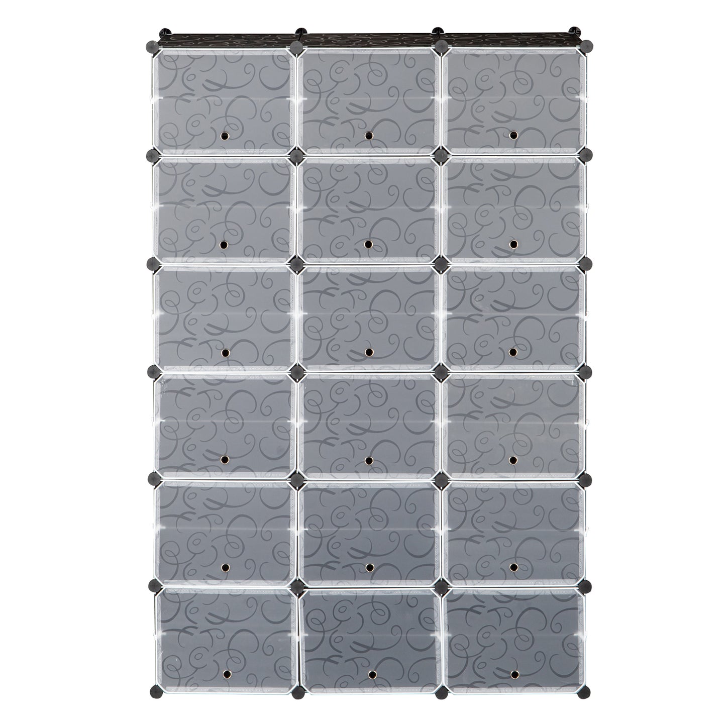 12-Tier Portable 72 Pair Shoe Rack Organizer 36 Grids Tower Shelf