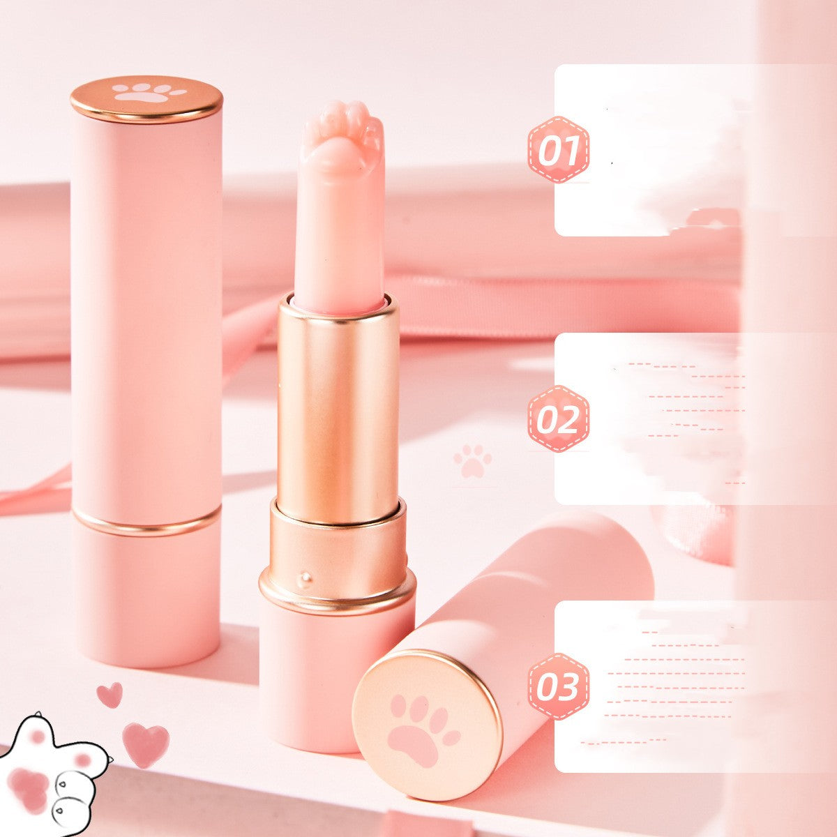 Moisturizing Lipstick with White Peach Scent - 30ml Hydrating Lip Care