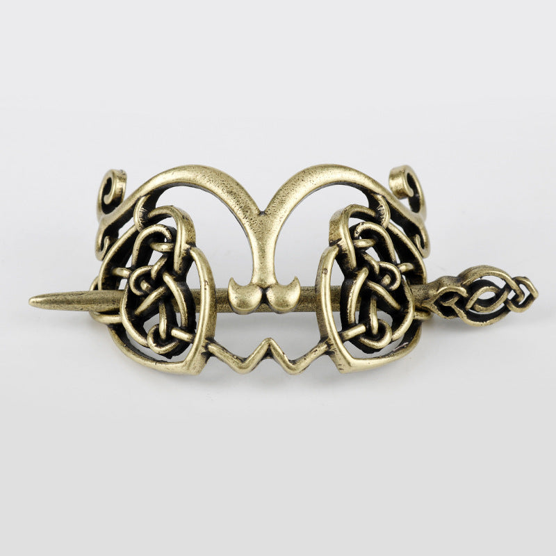 Vintage Celtic Metal Dragon Hairpin for Women - Hair Accessories, Hairpin, Hair Jewelry