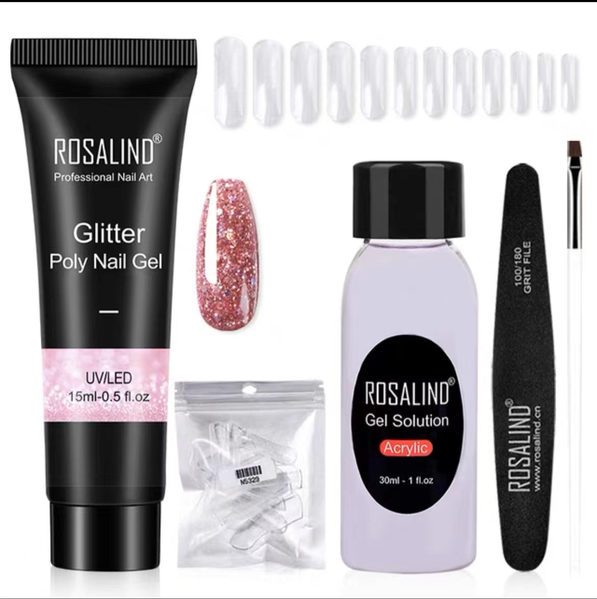 Poly Nail Gel Extension Kit for Manicure