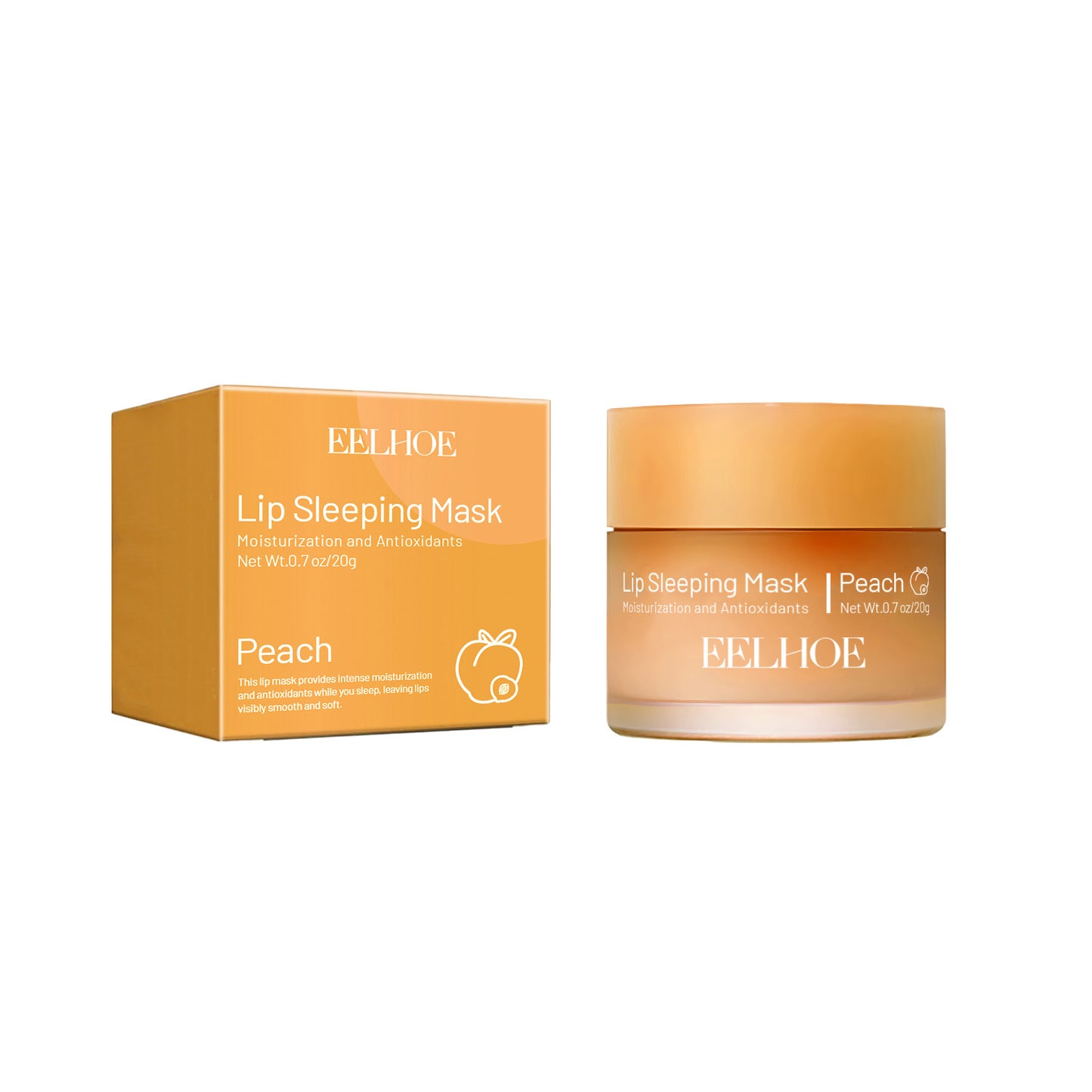 Peach Moisturizing Lip Sleep Mask - Hydrating & Plumping Lip Treatment