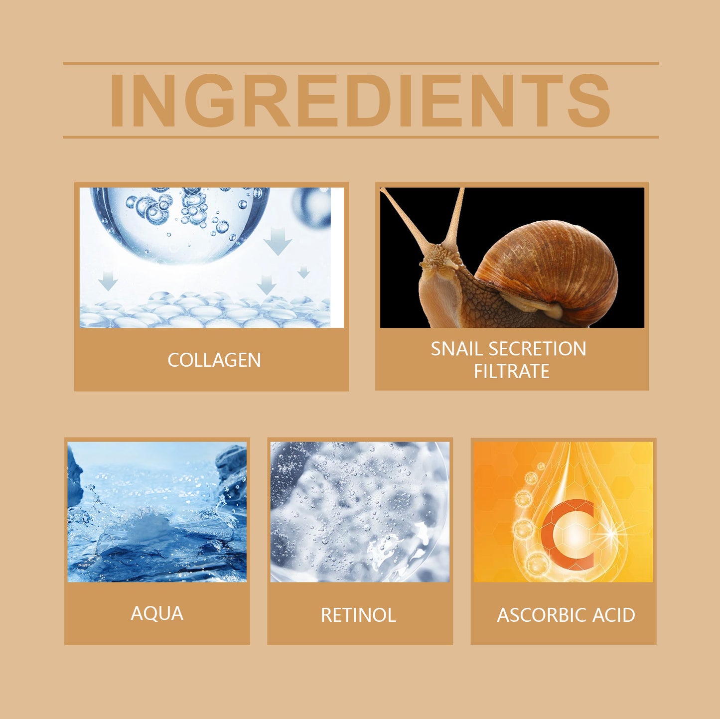 Snail Collagen Firming Face Cream - Anti-Aging Moisturizer with Retinol
