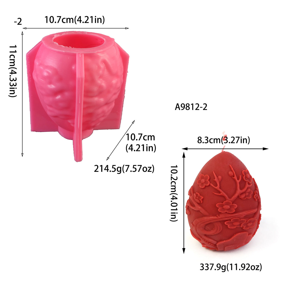 Egg Silicone Mold for Baking, Chocolate, Candle Making & Crafts - Irregular Shapes