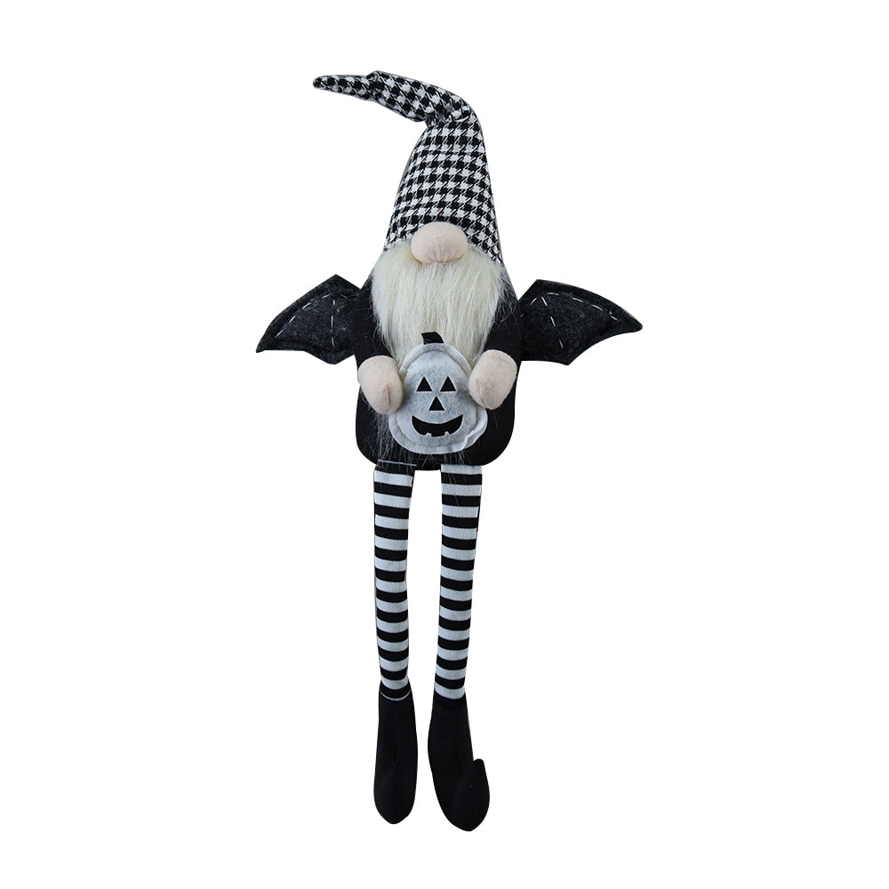 Set of 2 Black Gnomes with Wings - Halloween Decor - 23.5"
