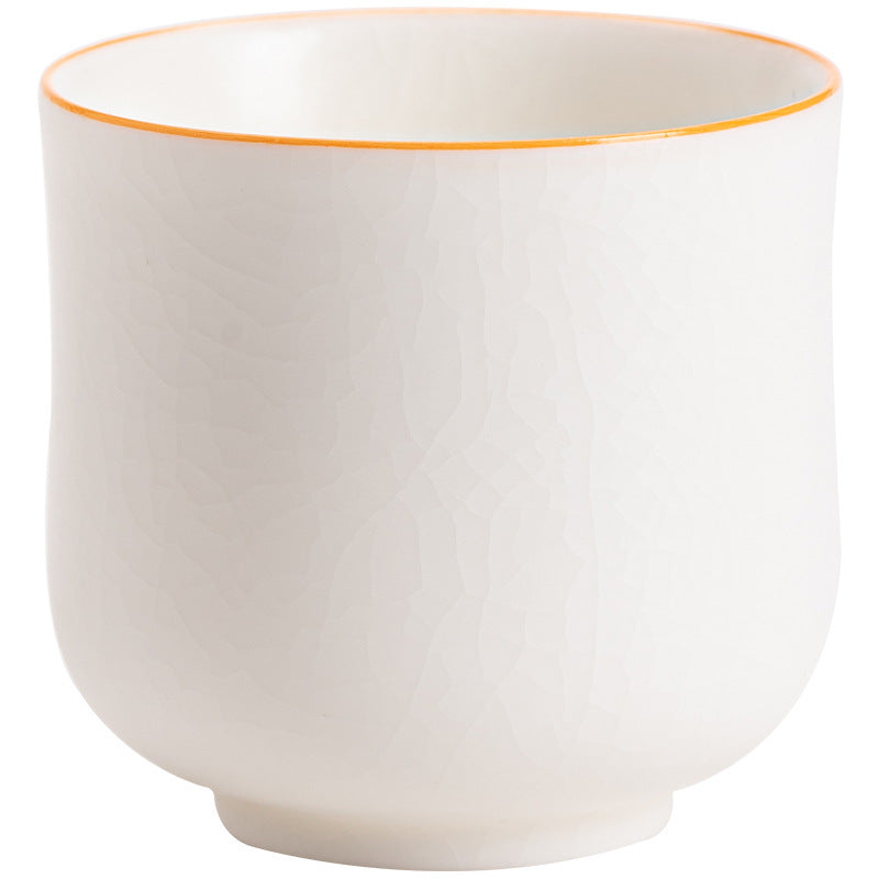 Colored Glaze Ceramic Teacup - Chinese Style Home Kitchen Barware