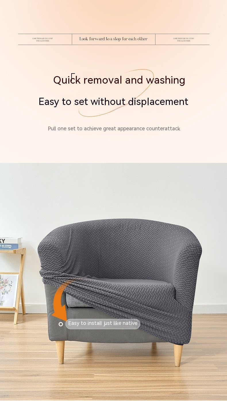 Elastic Jacquard Sofa Cover for Club Sofas - Dustproof and Modern Style