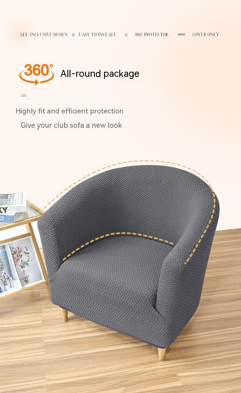 Elastic Jacquard Sofa Cover for Club Sofas - Dustproof and Modern Style