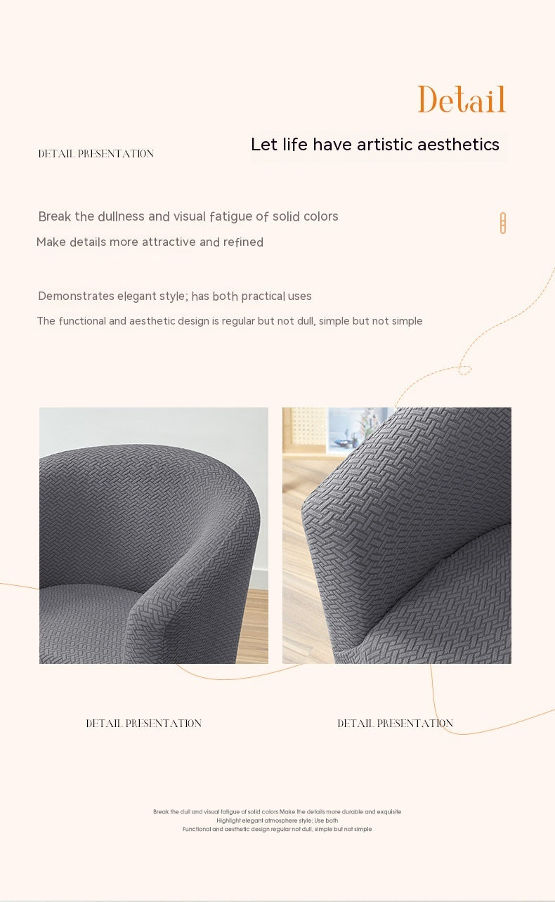 Elastic Jacquard Sofa Cover for Club Sofas - Dustproof and Modern Style