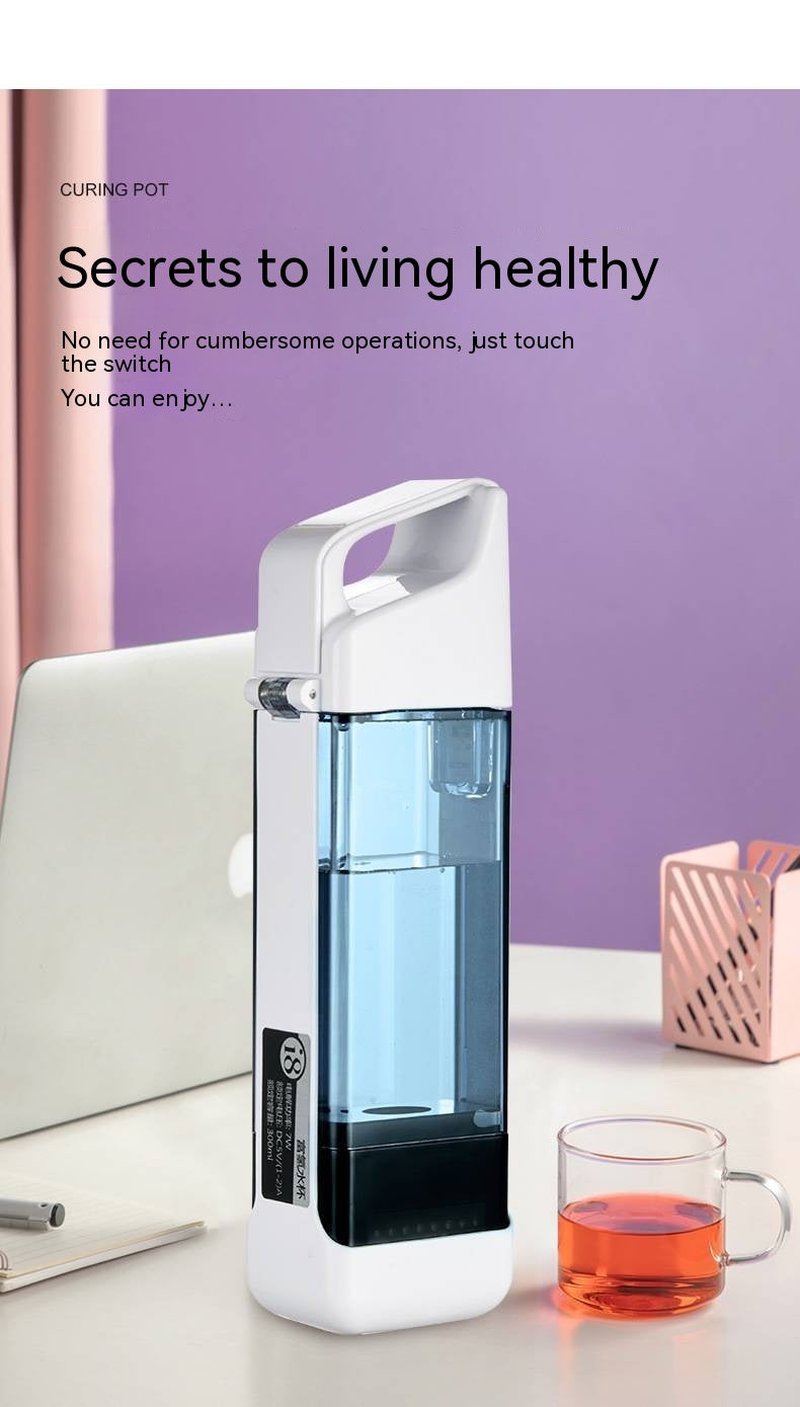 Portable Hydrogen Water Cup Electrolysis Machine for Oxygen and Hydrogen Separation