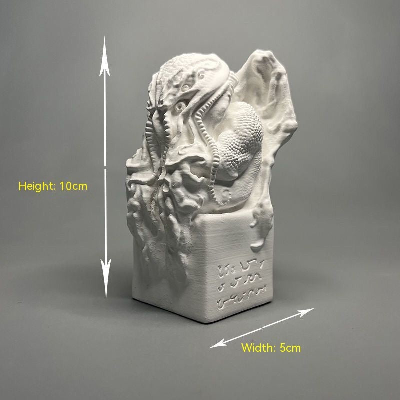 Cthulu Desktop Sculpture - Creative Plaster Home Decor Gift Set