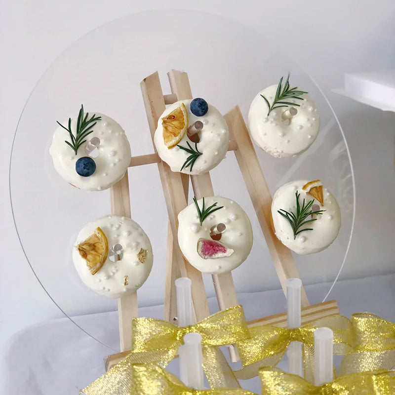Wooden Donut Display Stand for Weddings and Parties Multiple Sizes