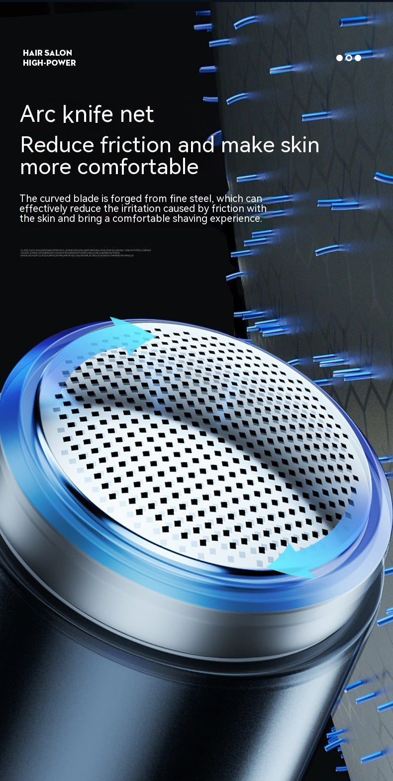 Electric Men's Portable Travel Shaver - Blue