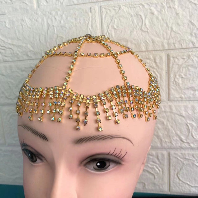 Women's Rhinestone Tassel Hair Hoop Headwear
