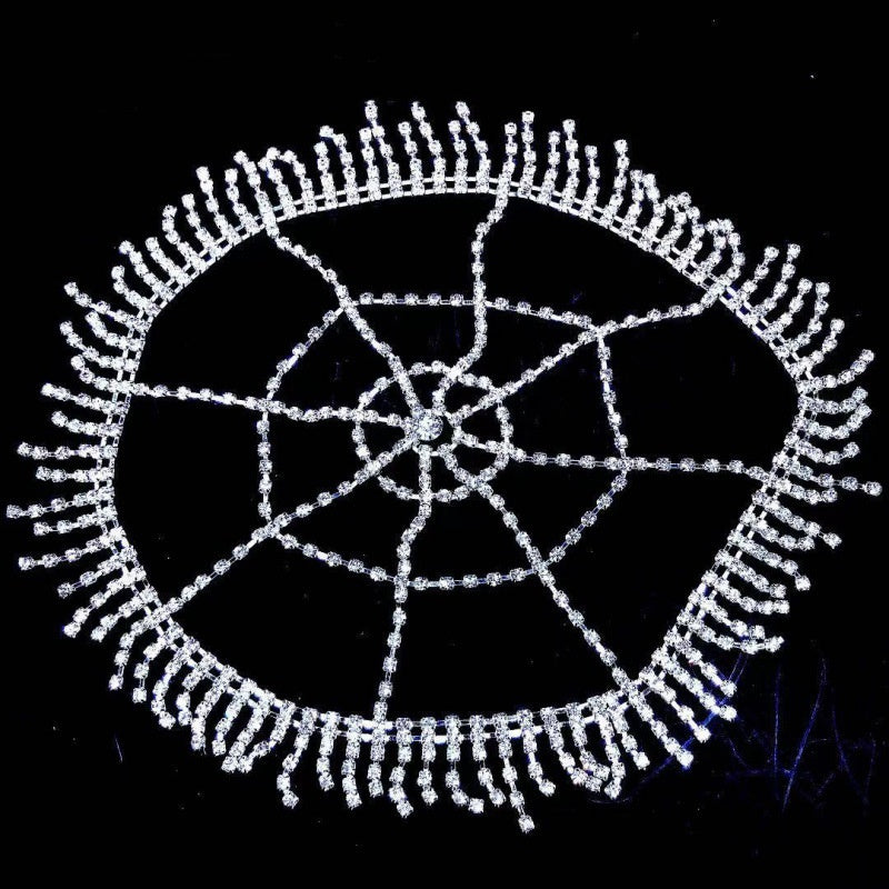 Women's Rhinestone Tassel Hair Hoop Headwear