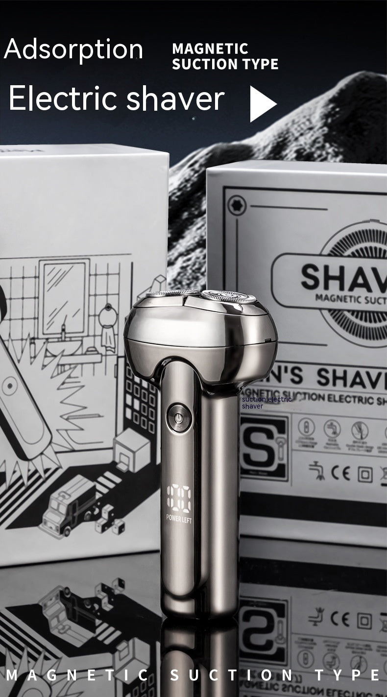 Rechargeable Electric Shaver for Men - Portable Brushless Razor