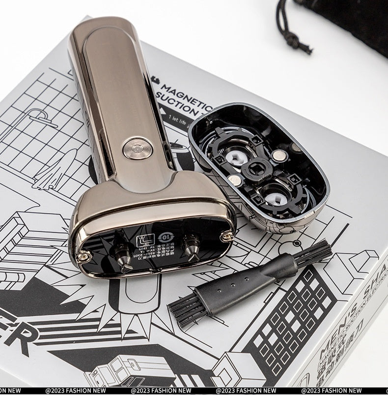 Rechargeable Electric Shaver for Men - Portable Brushless Razor