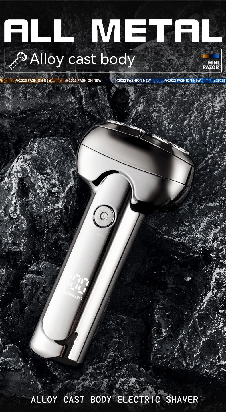 Rechargeable Electric Shaver for Men - Portable Brushless Razor