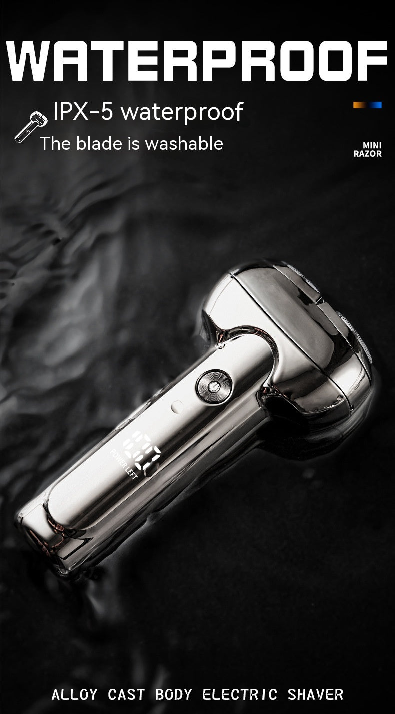 Rechargeable Electric Shaver for Men - Portable Brushless Razor