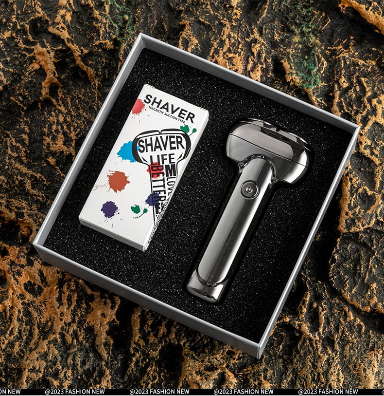 Rechargeable Electric Shaver for Men - Portable Brushless Razor