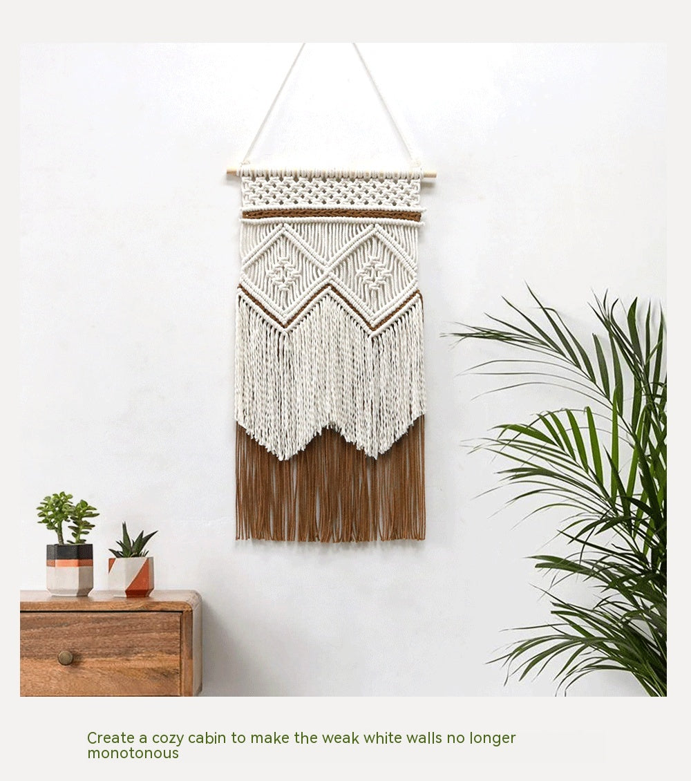 Living Room Wall Tapestry Decor 40x70cm Hand-Woven Cotton Art