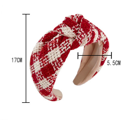 Wide Brim Hair Accessory with Knot Design - Multiple Colors