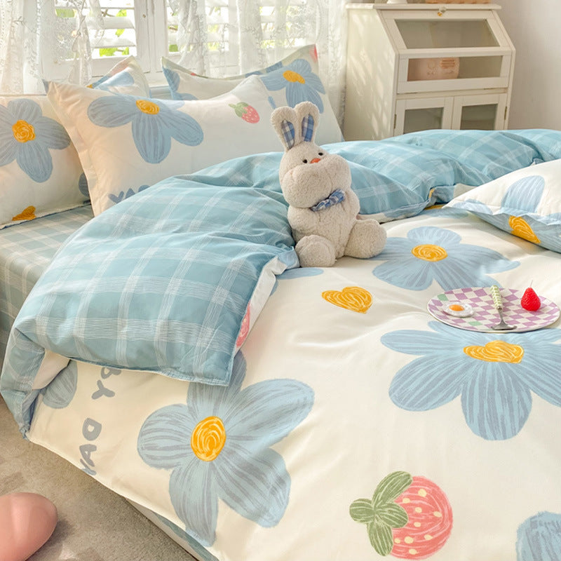 Student Dormitory Single Duvet Cover Set - Autumn & Winter Bedding