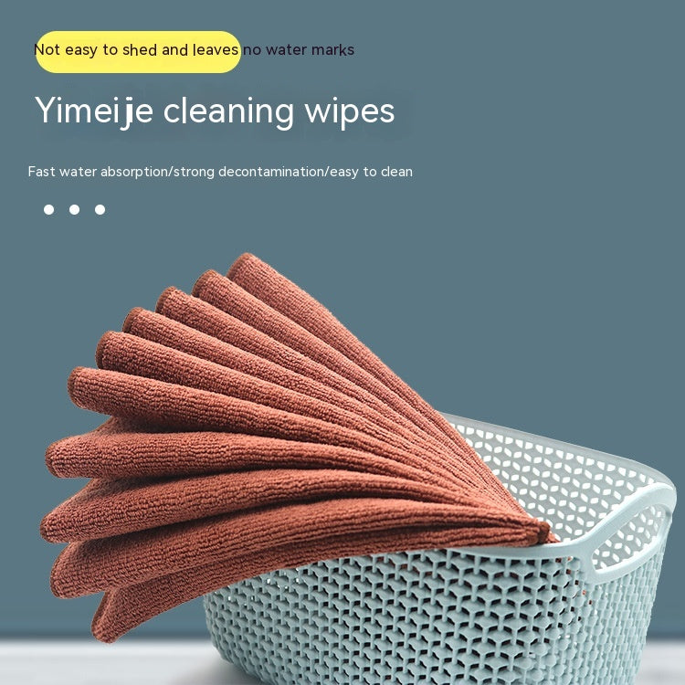 Microfiber Kitchen Cleaning Rags 25x25cm & 30x30cm, Water Absorbent, 5-Piece Set