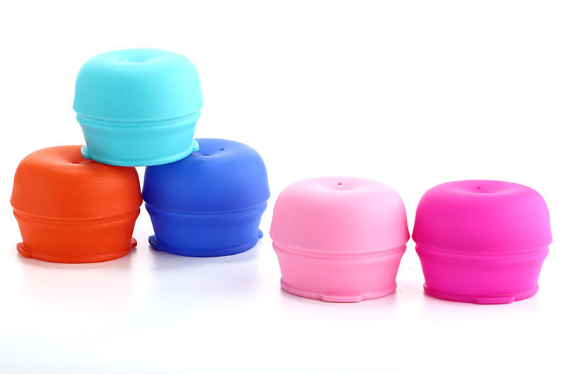 Anti-Spill Leak-Proof Silicone Straw Cup Lid for Baby & Kids - Multiple Colors
