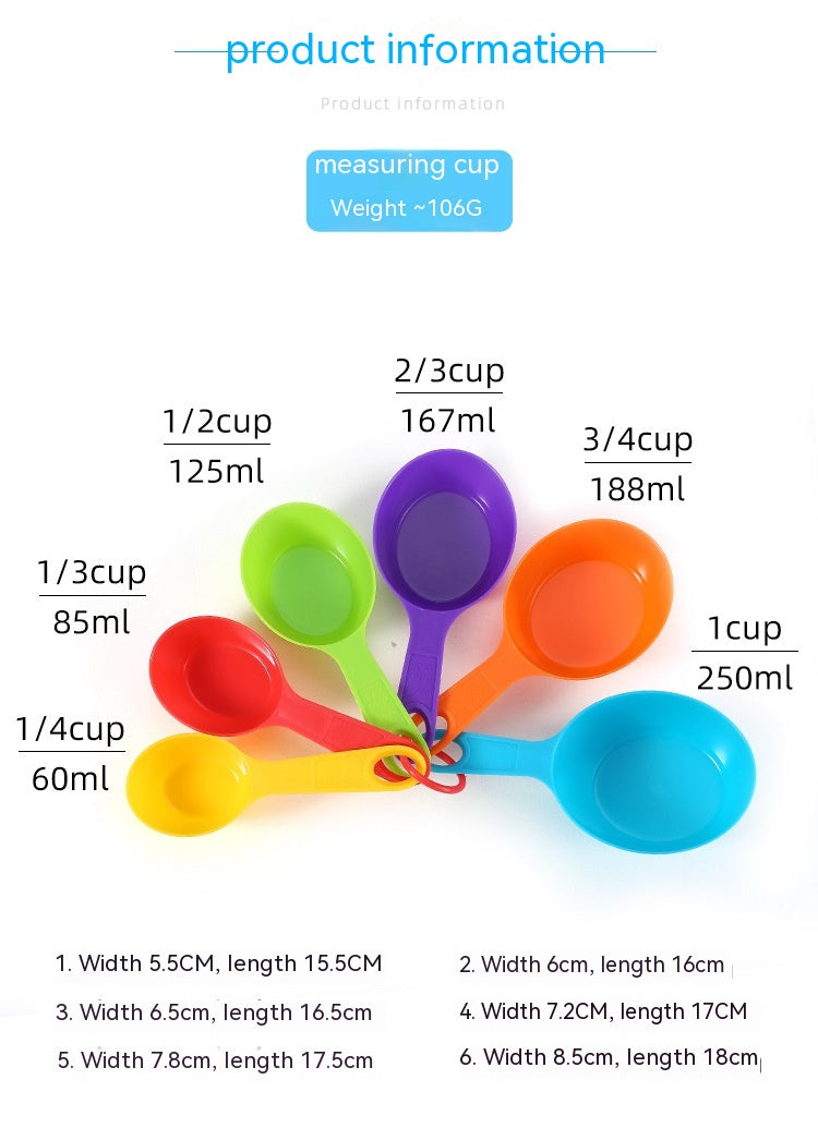 Plastic Measuring Spoon & Cup Set for Baking, Kitchen Utensils, 11-12 Pieces